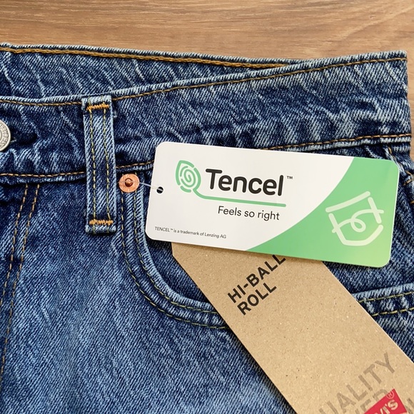 Levi’s Jeans Mens 30 x 30 stretch cropped Tapered leg Hi Ball Roll - Picture 4 of 10